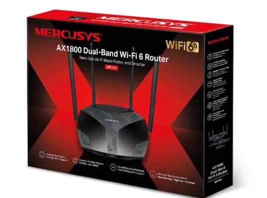 MERCUSYS MR70X AX1800 Dual-Band WiFi 6 Router