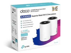 TP-LINK Deco X80(2-pack) AX6000 Dual-Band Mesh WiFi 6 System