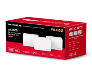 MERCUSYS Halo H80X(3-Pack) AX3000 Whole Home Mesh WiFi 6 System