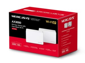 MERCUSYS Halo H80X(2-Pack) AX3000 Whole Home Mesh WiFi 6 System