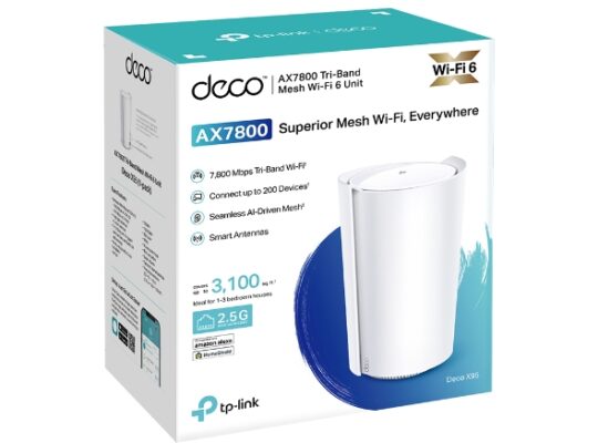 TP-LINK Deco X95(1-pack) AX7800 Tri-Band Mesh WiFi 6 System