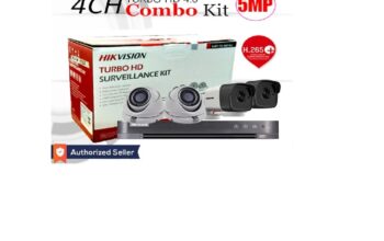 Hikvision TVI-4CH2D2B-5MP 8CHANNEL DVR, 2X DOME, 2X BULLET CAMERA PACKAGE