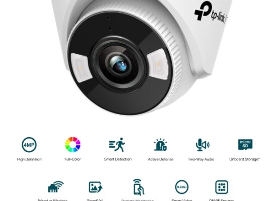 TP-LINK VIGI C440-W(4mm) VIGI 4MP Full-Color Wi-Fi Turret Network Camera