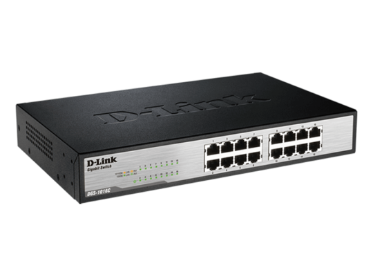 D-LINK DGS-1016C 16-Port Gigabit Unmanaged Switch