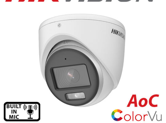 HIKVISION DS-2CE70KF0T-MFS(3.6mm) 3K ColorVu Audio Fixed Turret Camera