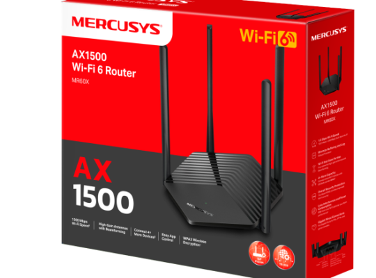 MERCUSYS MR60X AX1500 WiFi 6 Router