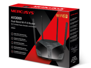 MERCUSYS MR80X AX3000 Dual-Band Wi-Fi 6 Router