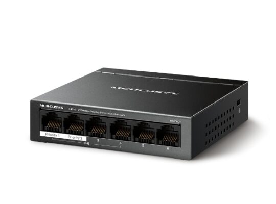 MERCUSYS MS106LP 6-Port 10/100Mbps Desktop Switch with 4-Port PoE+