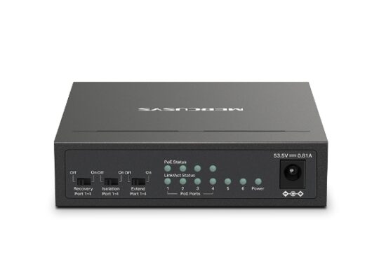 MERCUSYS MS106LP 6-Port 10/100Mbps Desktop Switch with 4-Port PoE+