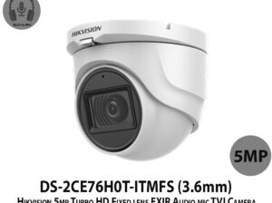 HIKVISION DS-2CE76H0T-ITMFS(2.8) 5 MP Audio Fixed Turret Camera