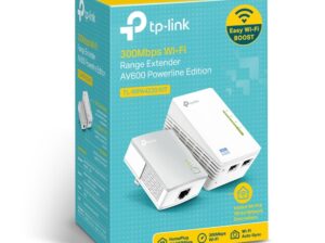 TP-LINK TL-WPA4220 KIT 300Mbps Wi-Fi Range Extender, AV600 Powerline Edition