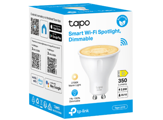 Tapo L610(2-Pack) Smart Wi-Fi Spotlight, Dimmable