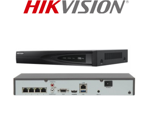 HIKVISION DS-7604NI-Q1/4P(D) 4-ch 1U 4 PoE 4K NVR