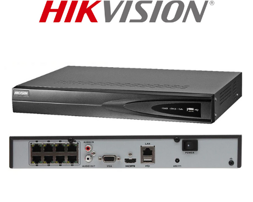 HIKVISION DS-7608NI-K1/8P(D) 8-ch 1U 8 PoE 4K NVR