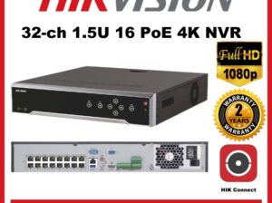 HIKVISION DS-7732NXI-K4/16P 32-ch 1.5U 16 POE K Series AcuSense 4K NVR