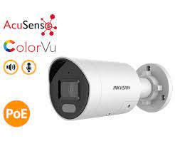 HIKVISION DS-2CD2047G2-LU/SL(C)(2.8) 4MP ColorVu Strobe Light and Audible Warning Fixed Mini Bullet