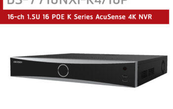 HIKVISION DS-7716NXI-K4/16P 16-ch 1.5U 16 POE K Series AcuSense 4K NVR