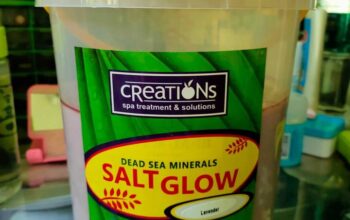 Creation salt glow body scrub mini pail