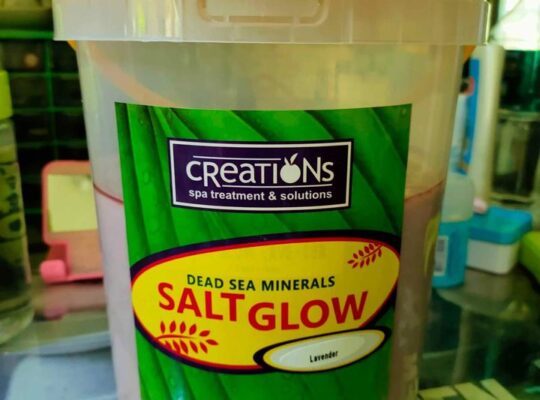 Creation salt glow body scrub mini pail