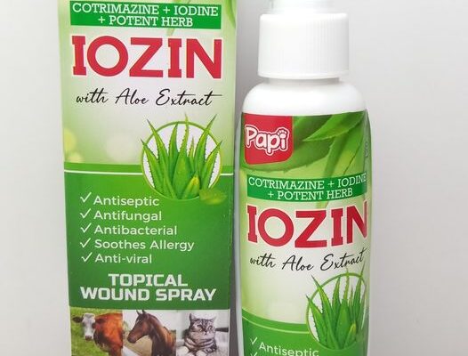 PAPI IOZIN WITH ALOE VERA EXTRACT 120 ML/TOPICAL WOUND SPRAY/PARA SA SUGAT NG HAYOP