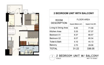 For Assume Balance 2BR Unit in Charm Residences