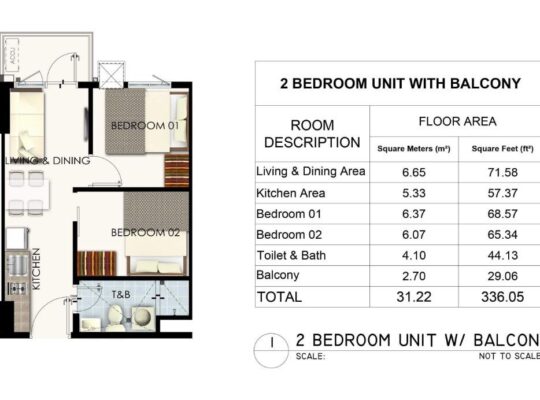 For Assume Balance 2BR Unit in Charm Residences