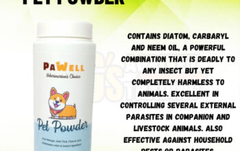 PAWELL PET POWDER 110 GRAMS / ANTI TICK AND FLEA / PARA SA ASO AT PUSA