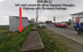 Tagaytay Lot for Sale along Tagaytay Nasugbu Highway