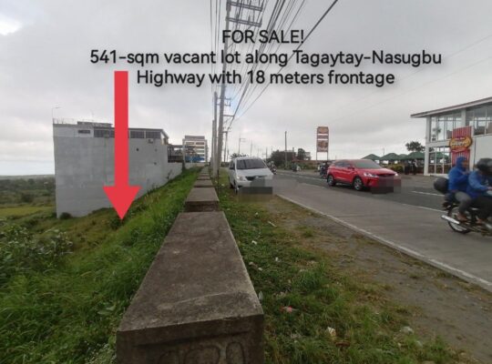 Tagaytay Lot for Sale along Tagaytay Nasugbu Highway