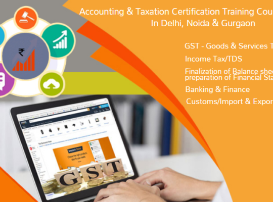 GST Course in Delhi, 110014. SLA. GST and Accounting Institute, Taxation and Tally Prime Institute